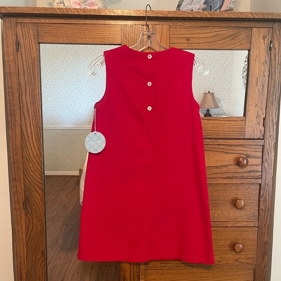 Peg & Kris Red Corduroy Girls Size 12 Dress - Picture 2 of 6